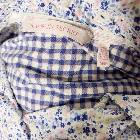 VICTORIAS SECRET Mayfair Floral Cotton Button Down Sleep Shirt - Picture 3 of 6